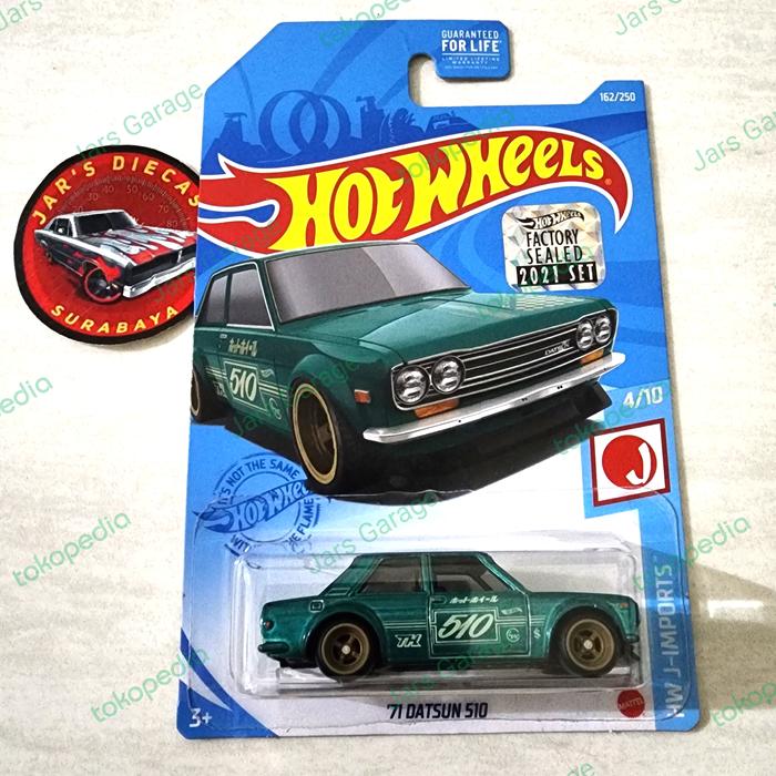 Hotwheels 71 Datsun 510 Super Treasure Hunt Ths Fs 2021 Green