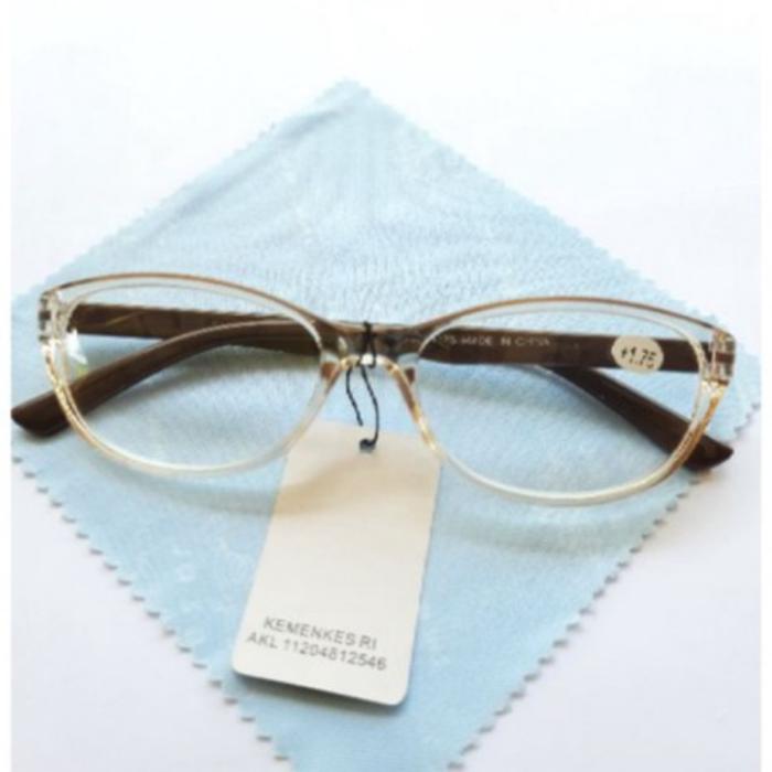 Gambar Kacamata Baca Frame EyeCat Plus 100 sd Plus 300 Wanita + BOX | EA170T - Transfaran, +100 dari GondelShop_NEW undefined Tokopedia