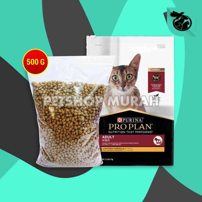 Gambar Makanan Kucing Pro Plan Repack 500 gram / Proplan Repacking 500gr - CHICKEN dari CV PERMATA SAHABAT MAJU undefined Tokopedia