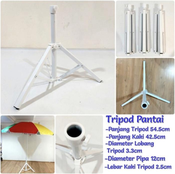 Gambar SALE Payung Tenda 48 inch Jualan Kaki Lima Jumbo Payung Pantai 230 cm - Tripod 3,3 cm dari Lasika Offical Store undefined Tokopedia