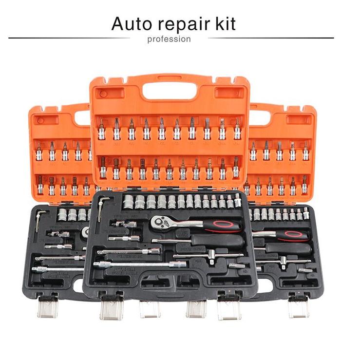 Gambar Sale Car Repair Tool Set Mechanic Tools Box Hand Kit Socket P dari ClaraSweep undefined Tokopedia
