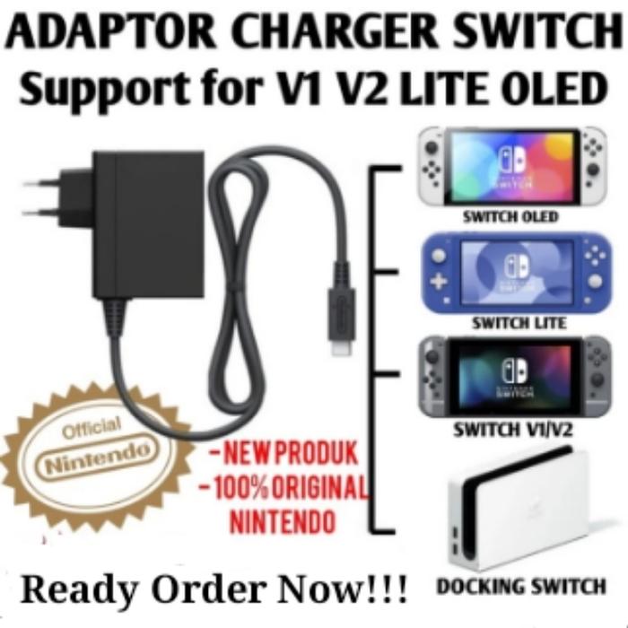 Adaptor Charging Switch Charger Nintendo Switch Original