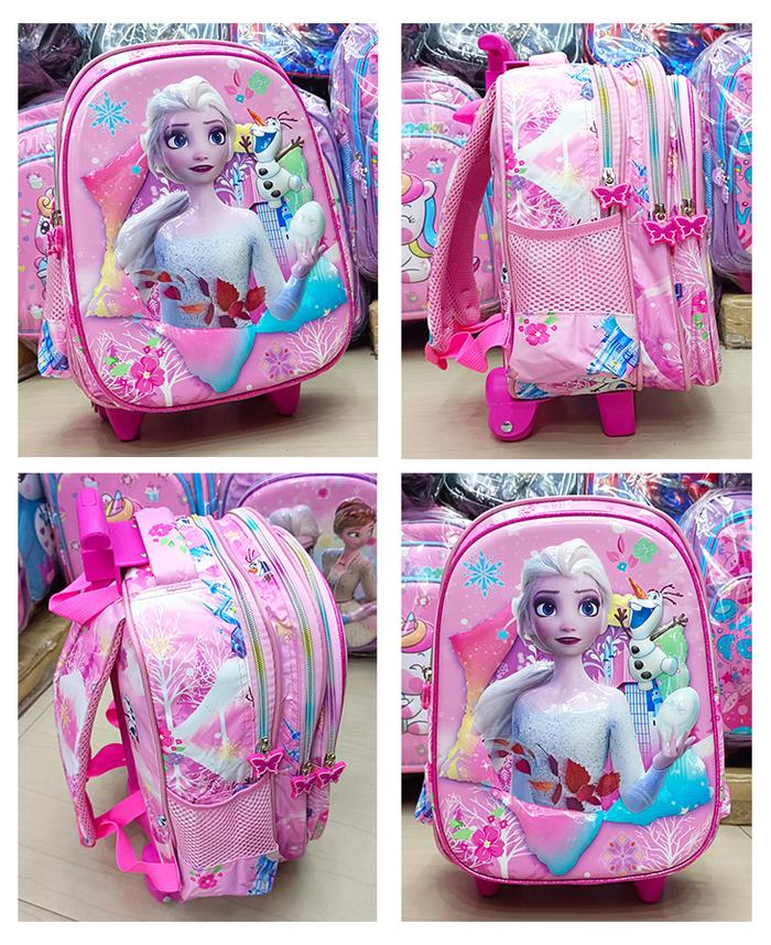 Gambar TROLLEY DORONG TAS ANAK SEKOLAH TK CEWE UNICORN KOALA SWEET 13" IMPORT - FZN PERI PINK dari OnLanShop undefined Tokopedia