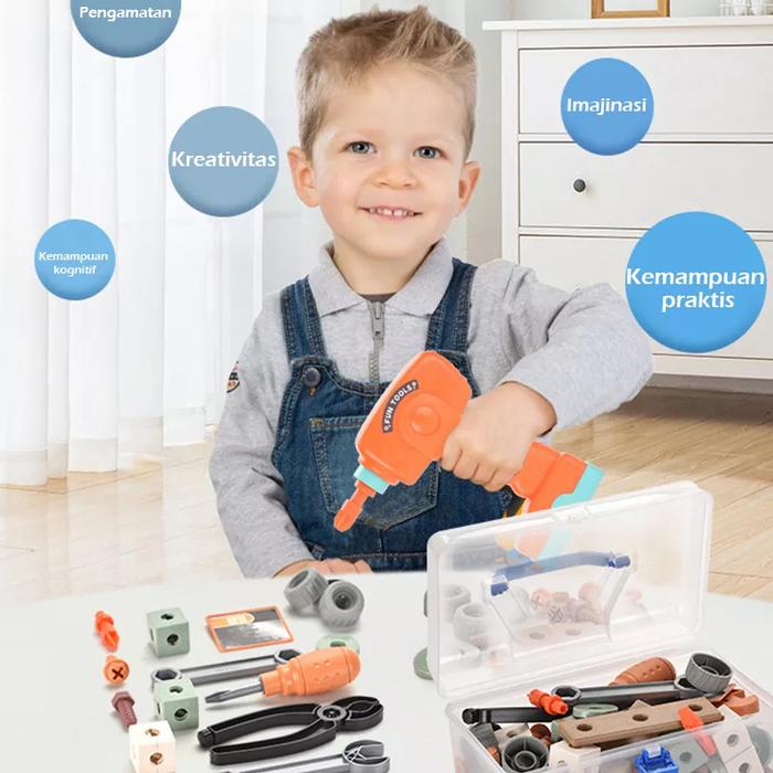 Gambar Mainan Edukasi Anak tools Set electric - 80pcs dari Olive Tree Indonesia undefined Tokopedia