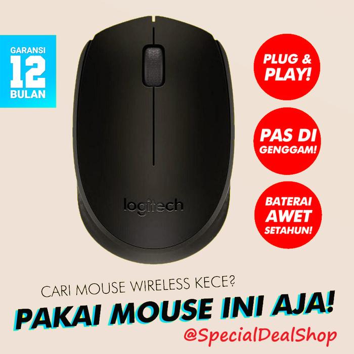 Gambar LOGITECH WIRELESS MOUSE M170 ASLI / MOUSE WIRELESS M 170 ORIGINAL - M170 dari specialdealshop undefined Tokopedia