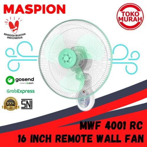 Gambar Kipas Angin Dinding Remote MASPION MWF 4001 RC Wall Fan 16 Inch/40 CM dari Murah Krian undefined Tokopedia
