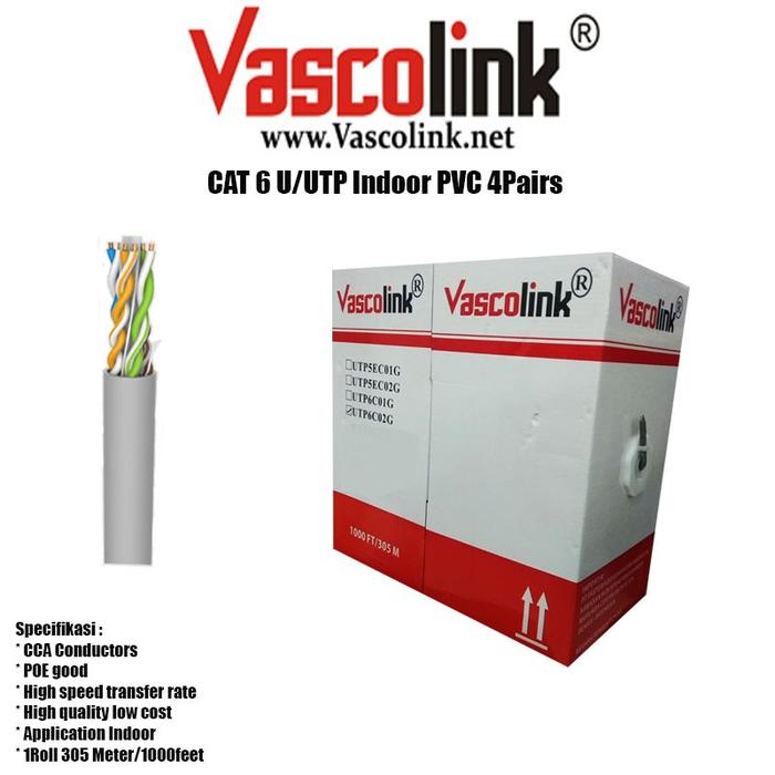Gambar Vascolink UTP Cat6 305m dari APC CENTER SEMARANG undefined Tokopedia
