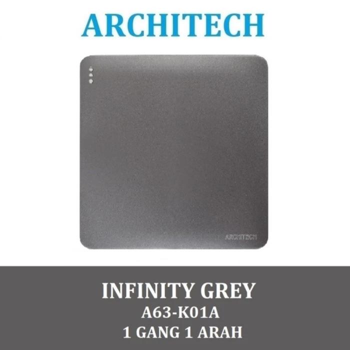 Gambar Saklar ARCHITECH Infinity A63 2.1 Series New Grey - 1Gang 1Arah dari Neptune Electric undefined Tokopedia