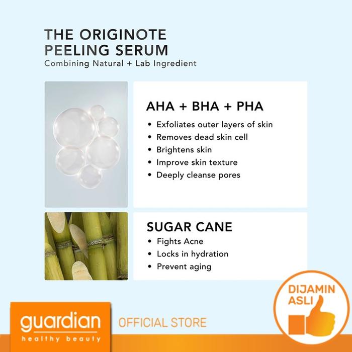 Jual The Originote Peeling Solution 20ml Aha Bha Pha Serum Eksfoliasi ...