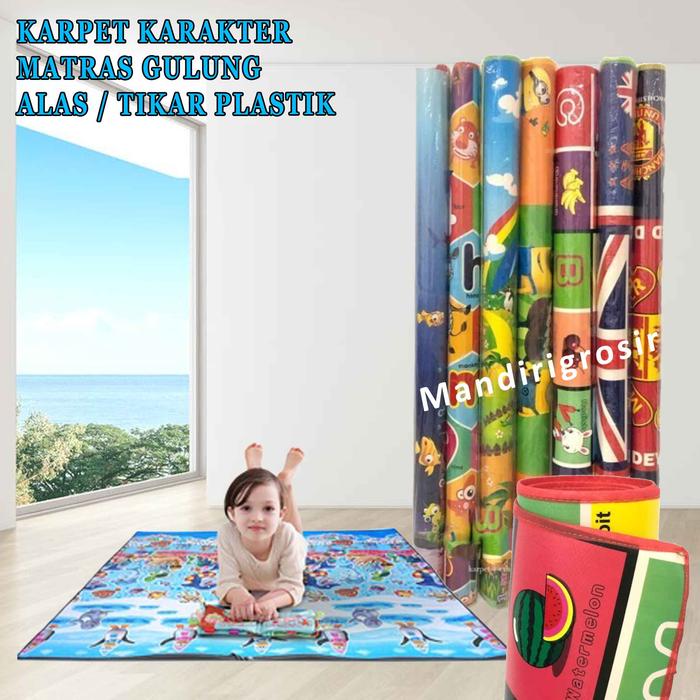 Gambar Matras Gulung Karakter* Karpet Karakter Anak*  Tikar Lantai* Karpet dari MD mandiri undefined Tokopedia