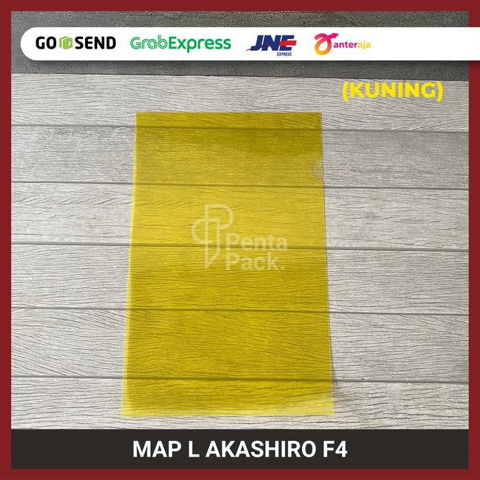 Gambar Map L F4 - Plastik Folio Bening Warna Transparan / Clear Sleeves - Kuning dari Penta Pack undefined Tokopedia