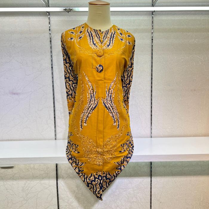 Gambar Baju Batik Tunik Pekalongan Batik Couple Full Lapisan Trikod KB.015 - WANITA, XL dari Kawai Batik undefined Tokopedia