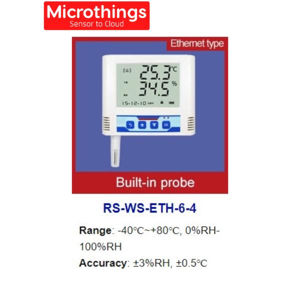 Gambar Wifi Temperature and Humidity Data Logger - RS-WS-ETH-6-4 dari microthings undefined Tokopedia