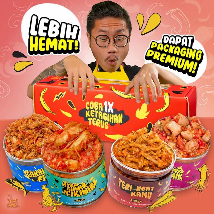 Gambar Eat Sambal isi 4 Paket Hemat Kerjasama mas Yangun - 3 AY-1 CKL dari Eat sambal Store undefined Tokopedia