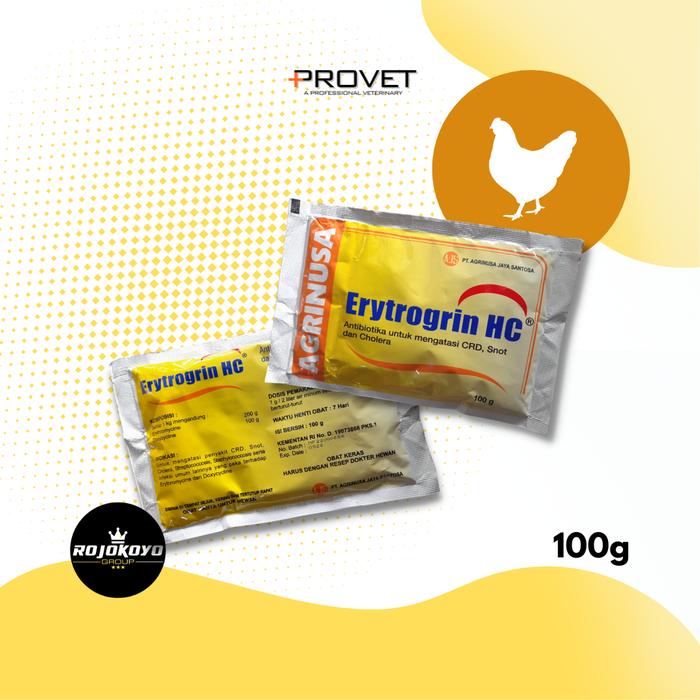 Gambar Erytrogrin HC-Mengatasi CRD, Snot & Kolera Unggas dari Rojokoyo Agri Jaya undefined Tokopedia