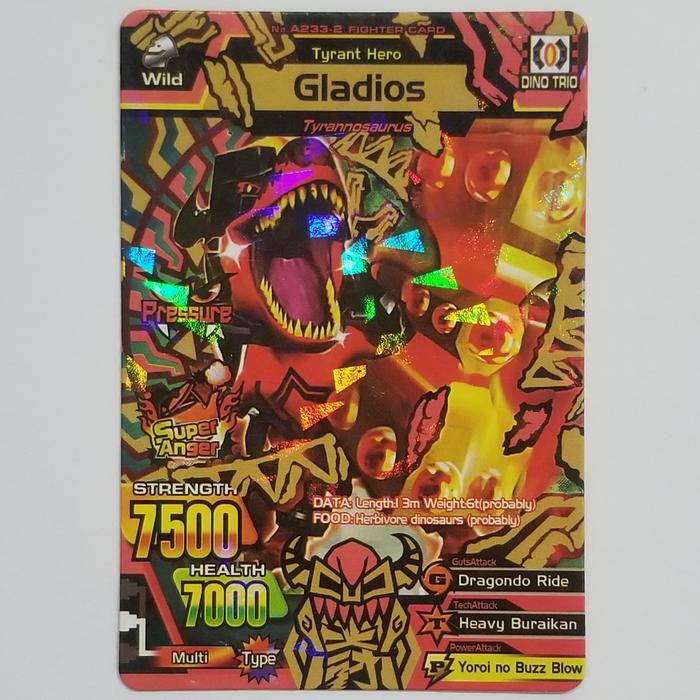 Gambar Kartu Bos Animal kaiser Maximum Ultra Rare Gladios Dinosaur KW English - Versi 1 dari Anime Murah undefined Tokopedia