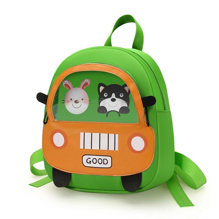 Gambar Tas Ransel Premium Karakter Kartun Anak Sekolah Motif Mobil Lucu - Green dari MPshoping undefined Tokopedia