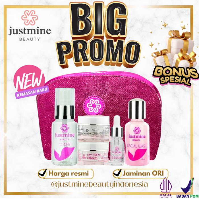 Gambar justmine beauty skincare ( PAKET NIGHT GLOW ) - BPOM/isi 6 dari justmine beauty skincare. undefined Tokopedia