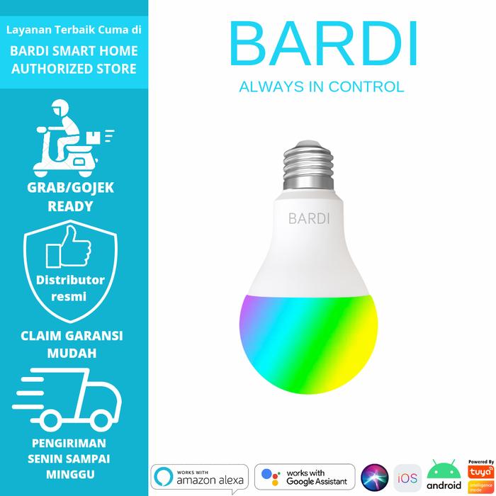 Gambar BARDI Smart Light BULB RGB+WW 12W WiFi Wireless LoT - Home Automation dari BARDI OFFICIAL CIREBON undefined Tokopedia