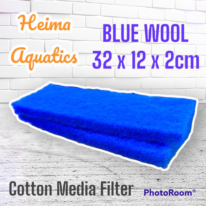 Gambar Kapas Green Wool Filter Aquarium - Blue Wool dari HEIMA AQUATIC undefined Tokopedia