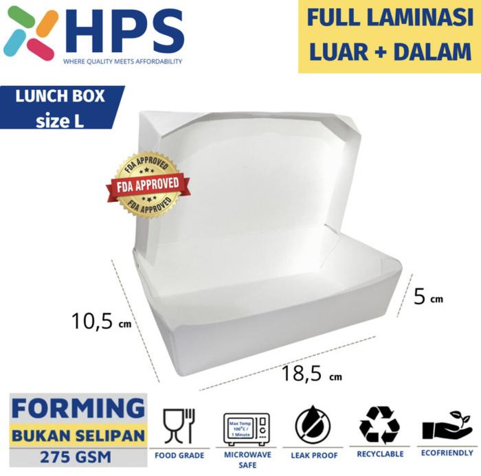 Gambar Lunch Box L (18,5x10,5 t:5cm) Kotak luar dalam laminasi FORMING Tebal - L (forming) dari Toko Houseware & Packaging undefined Tokopedia