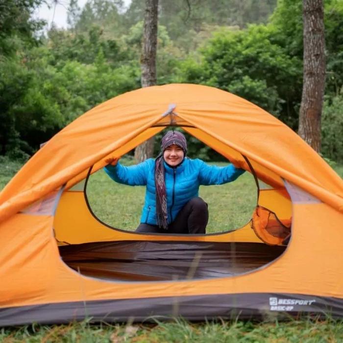 Gambar Tenda Lemah - Camping Double Layer Ultralight 2P Original Bessport - Orange dari Arei Store Serang Banten undefined Tokopedia