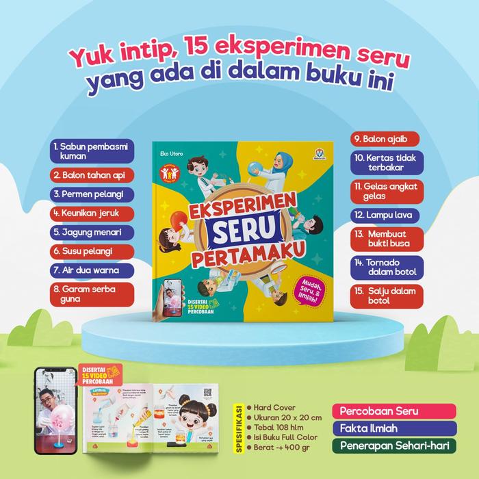 Gambar Buku Sains Anak Eksperimen Seru Pertamaku Ziyad Books dari Lian Bookstore undefined Tokopedia