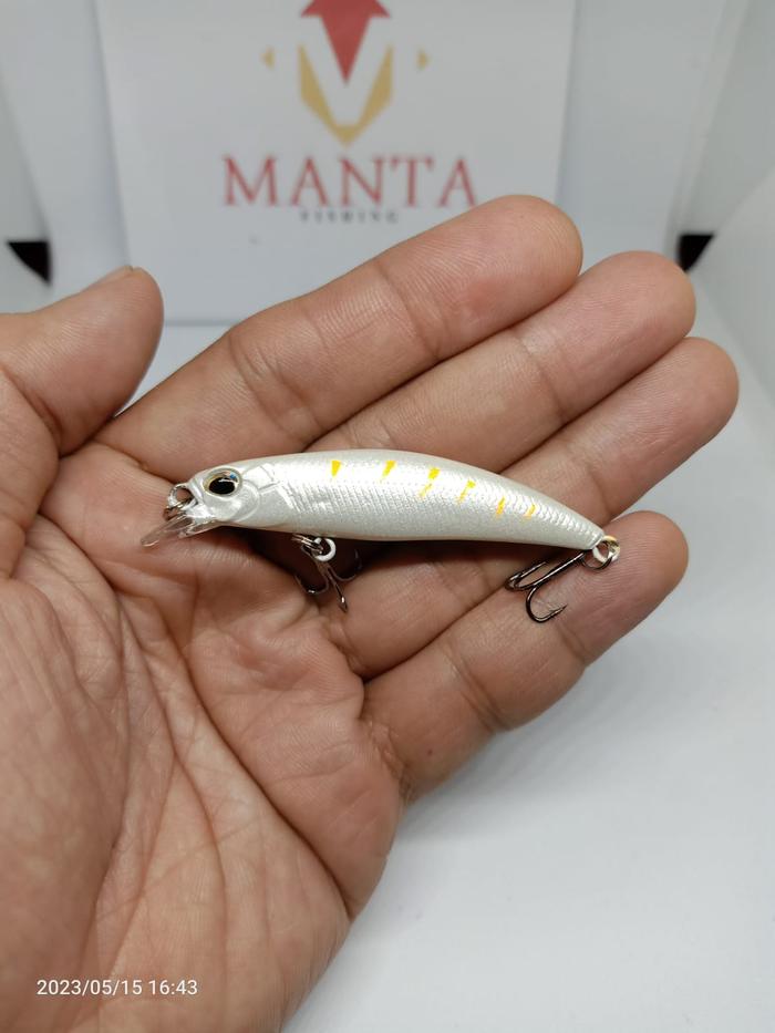 Gambar Minnow umpan pancing ultralight fishing 6.8cm 4g sinking - White dari MantaFishing undefined Tokopedia
