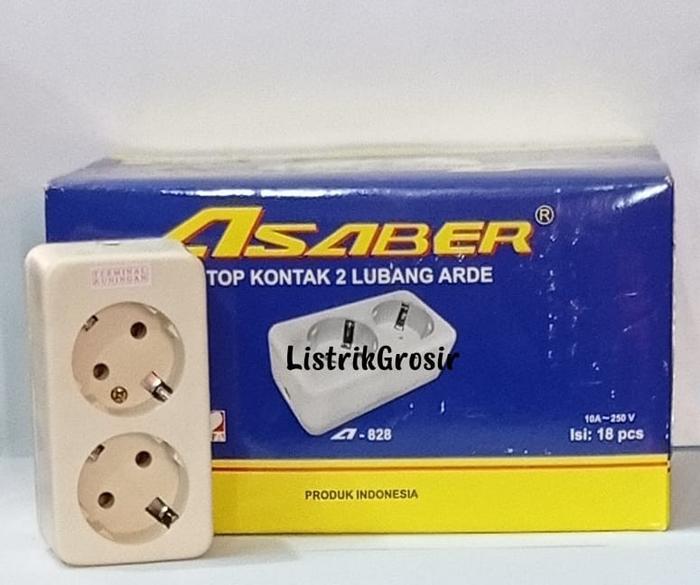 Gambar Terminal Arde Asaber 2 3 4 Lubang Stop Kontak Arde Asaber Kuningan SNI - ASABER 2LB dari ListrikGrosir undefined Tokopedia