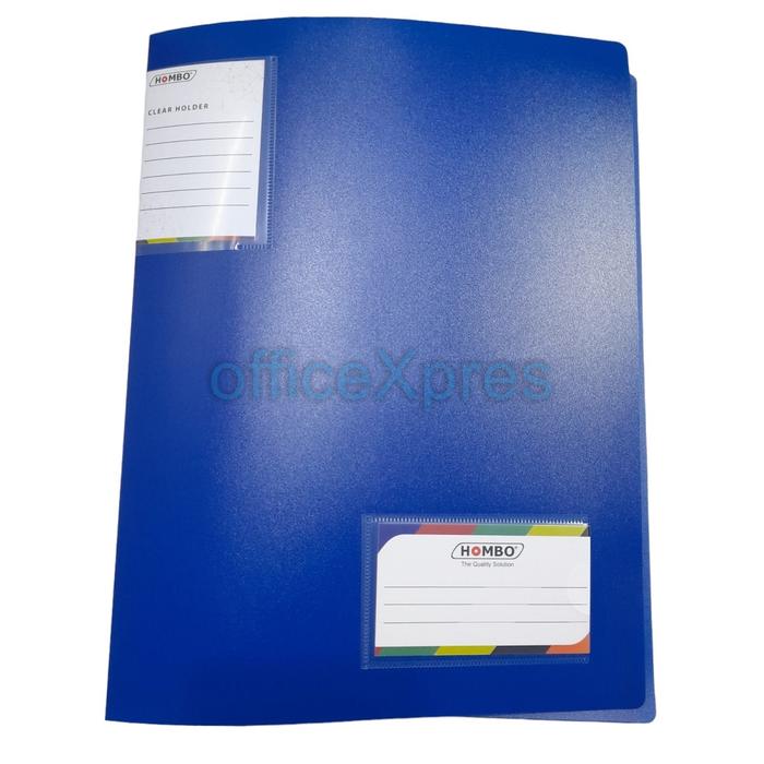 Gambar Map plastik A4 / Dokumen Keeper A4 / Clear Holder A4 40 Lembar Hombo - Biru dari officeXpres undefined Tokopedia