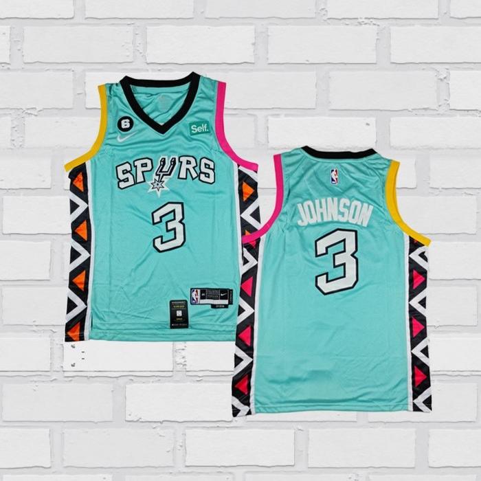 Gambar Jersey Basket Swingman NBA Keldon Johnson San Antonio Spurs City - S dari anakbasket9store undefined Tokopedia