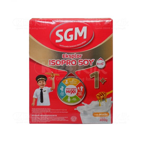 Gambar SGM EKSPLOR ISOPRO SOY 1 PLUS MADU 400G BOX dari K24Klik undefined Tokopedia