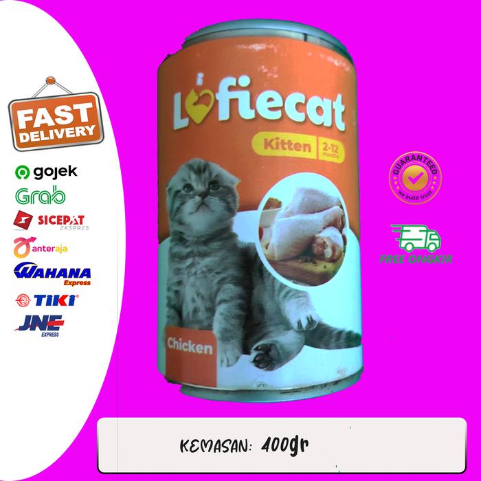 Gambar lofie cat lofiecat 400gr kaleng kitten chicken makanan kucing - chicken dari Kucing Hitam Petshop undefined Tokopedia