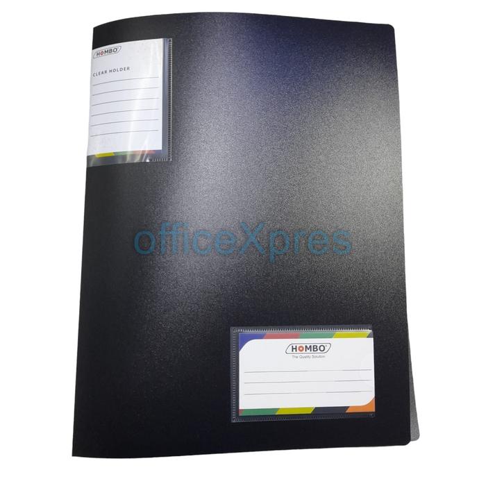 Gambar Map plastik A4 / Dokumen Keeper A4 / Clear Holder A4 40 Lembar Hombo - Hitam dari officeXpres undefined Tokopedia