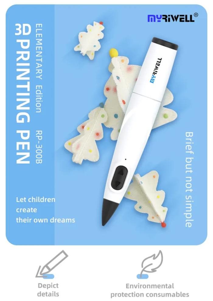 Gambar 3D Pen Printer Myriwell Rp-300B Suhu Rendah Filamen Pcl 1.75mm Diy - Pen Saja dari Aneka Senang undefined Tokopedia