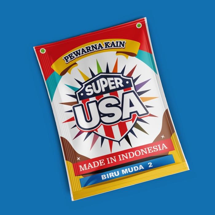 Gambar Wantex Super Pewarna Jeans Pakaian USA Tie Dye Baju Sumbo Sumba Kain - Biru Muda dari tokotritunggal undefined Tokopedia