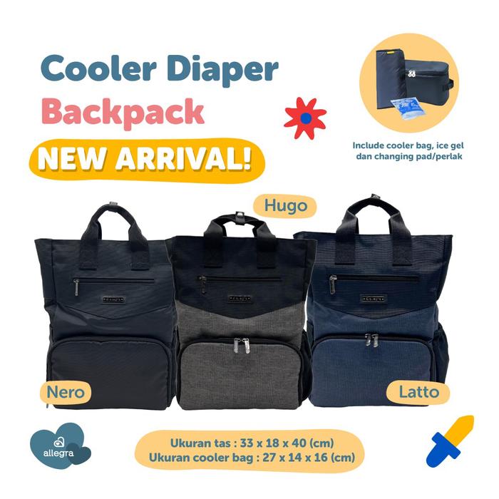 Gambar Allegra Cooler Diaper Backpack Seri Nero Hugo Latto - Latto dari Allegra undefined Tokopedia