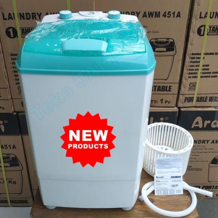 Gambar MESIN CUCI ARASHI 4.5KG AWM 451A LAUNDRY ARASHI MESIN CUCI - AWM 452 TOSCA dari Toko Pusat Perabot Semarang undefined Tokopedia