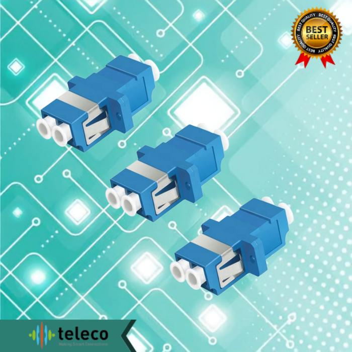 Jual LC-LC / UPC Fiber Optic Adapter Connector Duplex Single Mode ...