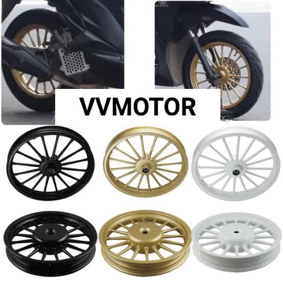 Gambar VELG RACING VARIO 125/VARIO 150/PCX 150 KARBU V ROSSI ANDROMEDA PNP - Putih dari VVMOTOR undefined Tokopedia