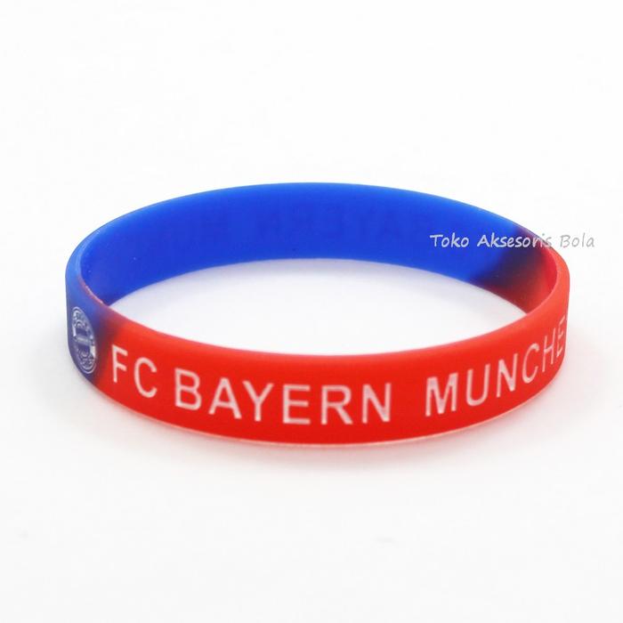 Gambar Gelang Karet Silikon Klub Bola Sepakbola Barcelona Madrid Juventus dll - MUNCHEN dari Toko Aksesoris Sepakbola undefined Tokopedia