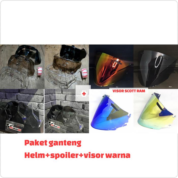 Gambar helm scott vz ram sz hitam black glossy busa TSR - paket ganteng, M fit L dari Rayastore76 undefined Tokopedia