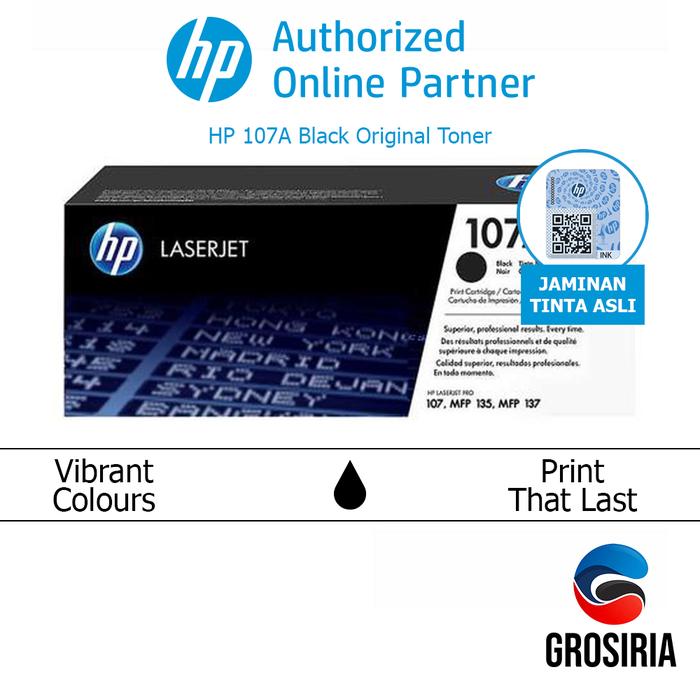 Promo HP Toner Tinta Cartridge Laserjet 107A Black Original [W1107A ...