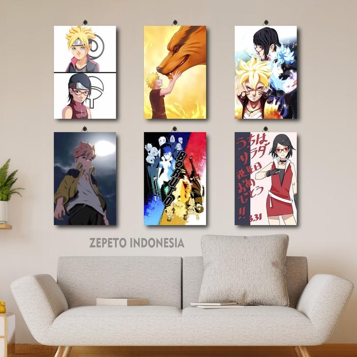 Jual POSTER ANIME WALLPAPER NARUTO KEREN ZEPETO INDONESIA /3KL