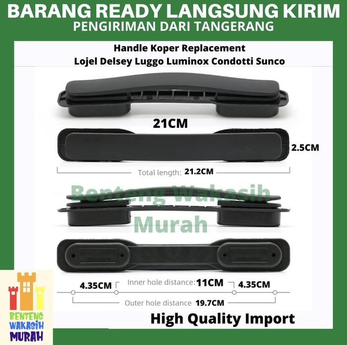 Gambar Handle Koper Lojel Pegangan Gagang Luggage Replacement Octa Cubo Lineo - 20CM LOJEL dari Benteng Wakasih Murah undefined 5 Tokopedia