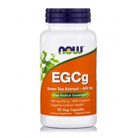 Gambar NOW FOODS EGCg GREEN TEA EXTRACT 400 mg 90/180 Veg Capsules - 90 Veg Caps dari Peony Jade undefined Tokopedia