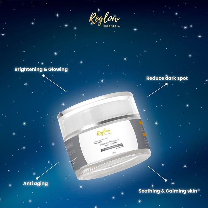 Gambar Reglow Intensive Withening Night Cream, reglow skincare by dr. sindy dari freezza food undefined Tokopedia
