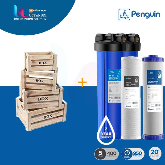 Gambar Penguin PBF 20 CTO + GAC Filter Kotoran Saringan Paket isi 2 Unit - Packing Kayu dari Lucyandri Official undefined Tokopedia
