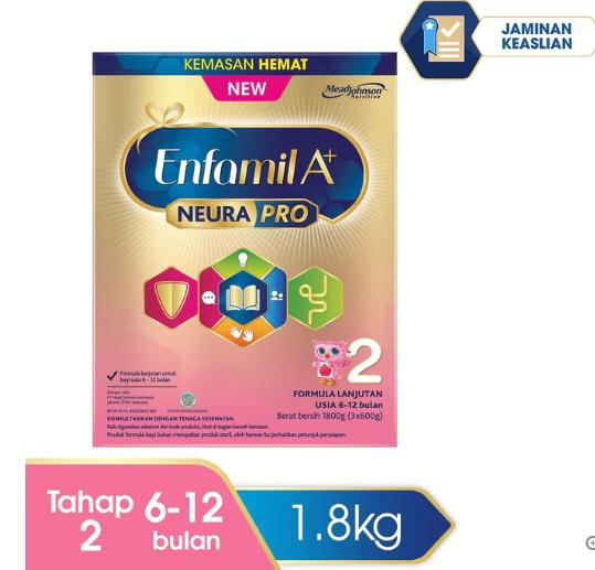 Gambar ENFAMIL A+ 2 PLAIN ORIGINAL 1800 GR dari SULTAN BABY & KIDS undefined Tokopedia