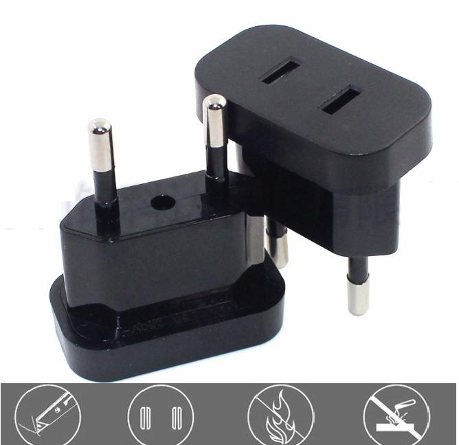 Gambar Steker Stecker Adapter Laptop Converter Kaki 2 Import Quality - Hitam dari Akuse undefined Tokopedia